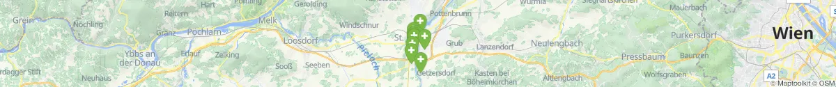 Map view for Pharmacies emergency services nearby Wagram (Sankt Pölten (Stadt), Niederösterreich)